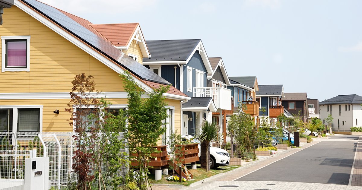 住宅街の街並み